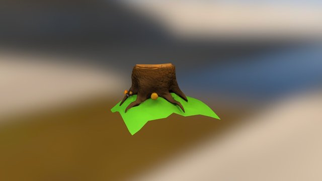 пенек 3D Model