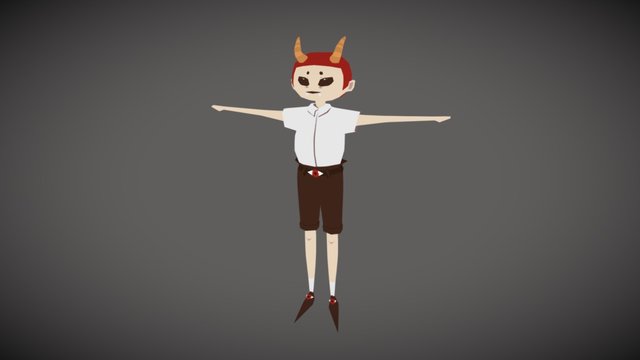 Baron Demon Boy 3D Model