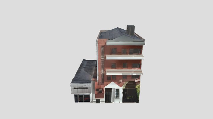 Multi-story residential apartment building. – Gratis 3D-model STL