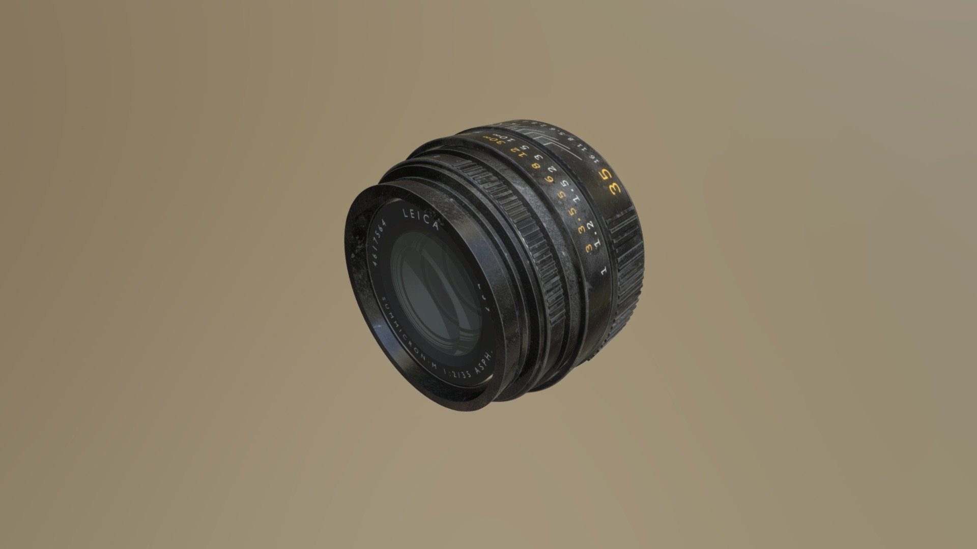 Leica Summicron with a lot of wear and dust