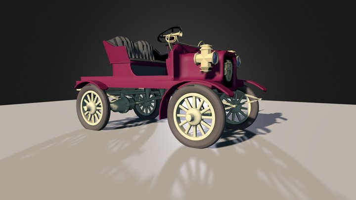 REO Speed Wagon Rolling Animation 3D Model