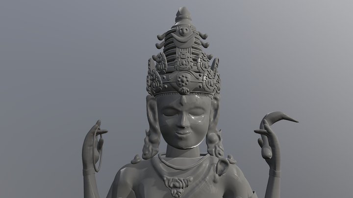 Balinese Lord Shiva 3D Model