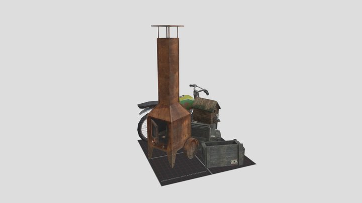 DAE 5 Finished props - Forest Loner 3D Model