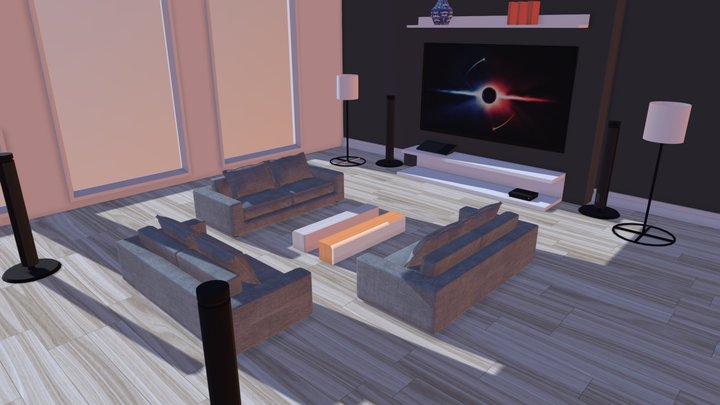 CGT241-Indoors Scene 3D Model