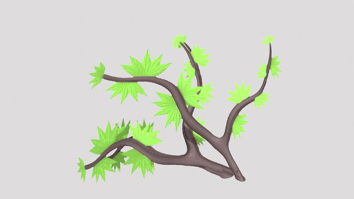 Stylized Branches 3D Model