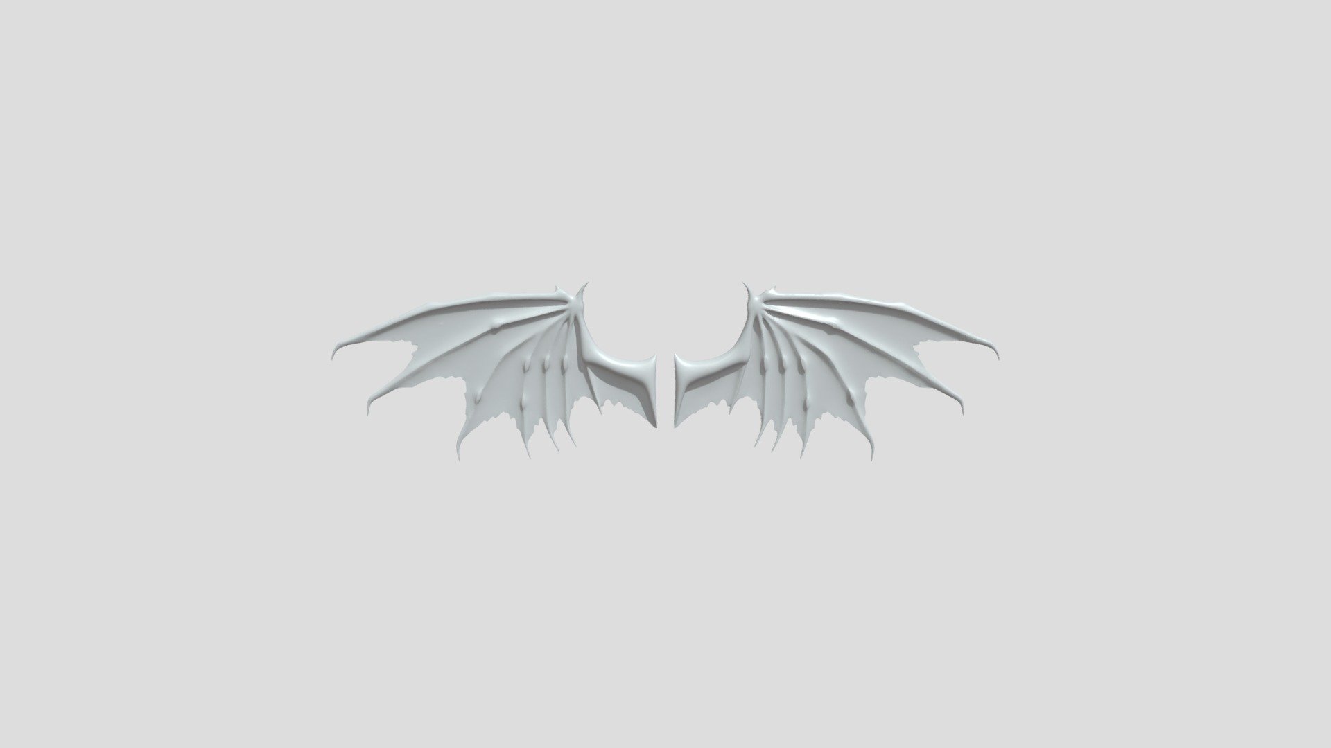 Pair of fantasy dragon wings - 3D model by annasibnumer [bbdf5ba ...