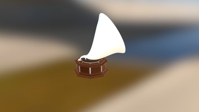 #WeeklyCGC - Retro Technology - Grammophon 3D Model