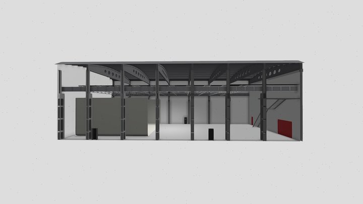 ПАВИЛЬОН №2 ПОДЪЕМНАЯ 3D Model