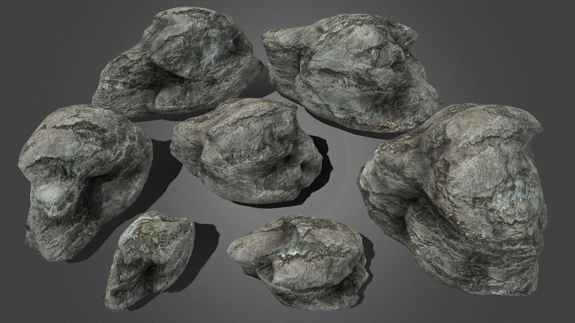 Useful rocks pack lowpoly 3 - Buy Royalty Free 3D model by Joan LP ...