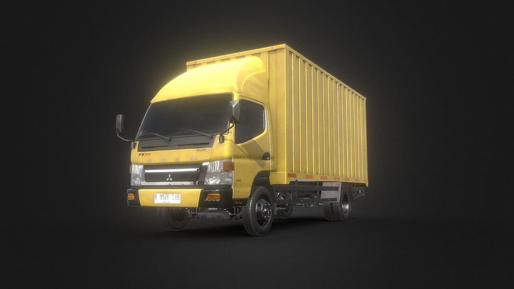 Fuso Canter Indonesian Model 3D Model