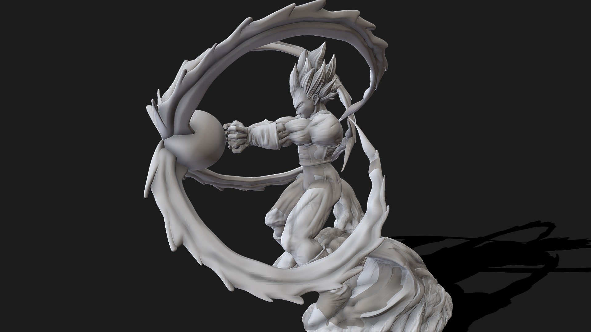 Vegeta Final Flash Blue SuperSayian | 3D Print Model