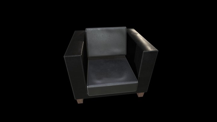 Leather Seat 3D Model