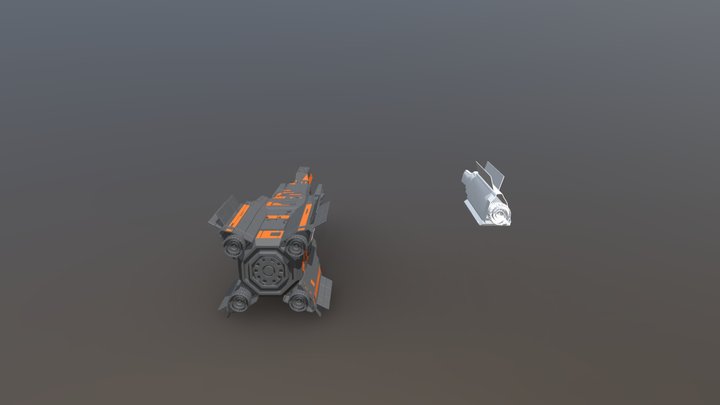 MCRN Donnager from The Expanse 3D Model