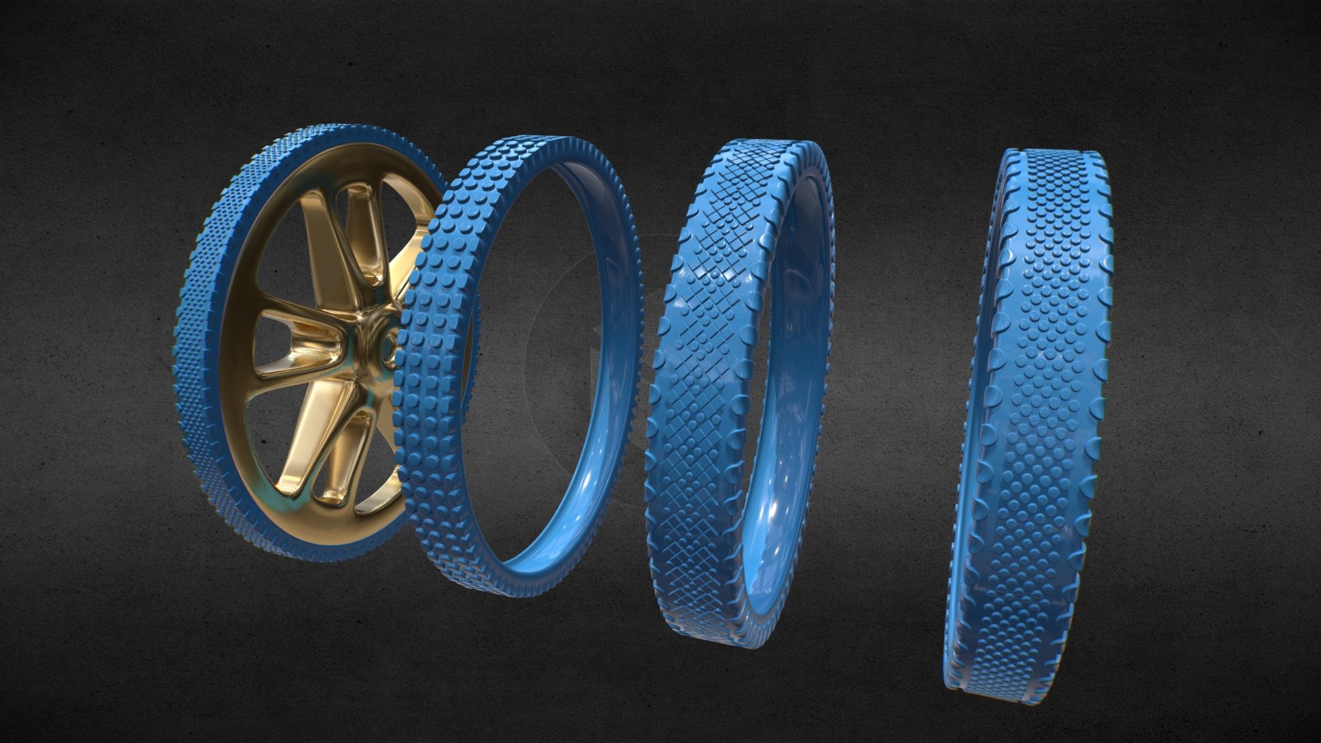 High poly Narrow Tires