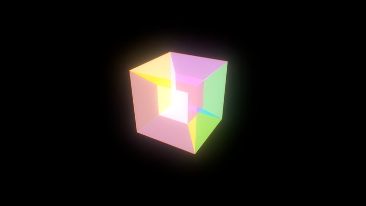 Tesseract Animation 3D Model
