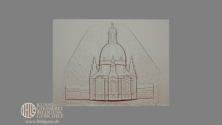 Frauenkirche Dresden Relief 3D Model