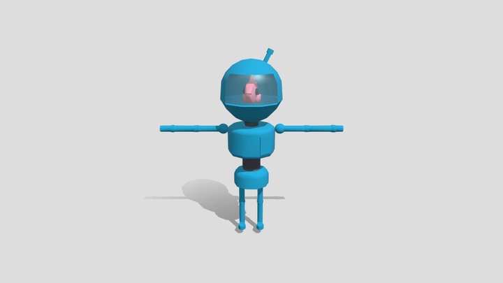 Dancing robofish 3D Model