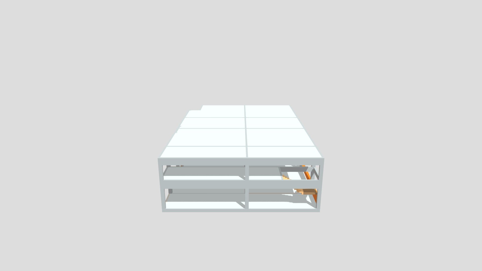 Projeto Supermercado Dois - Vista 3D Dxf