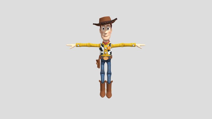 Woody Toy Story Rig Free Download 3D Model