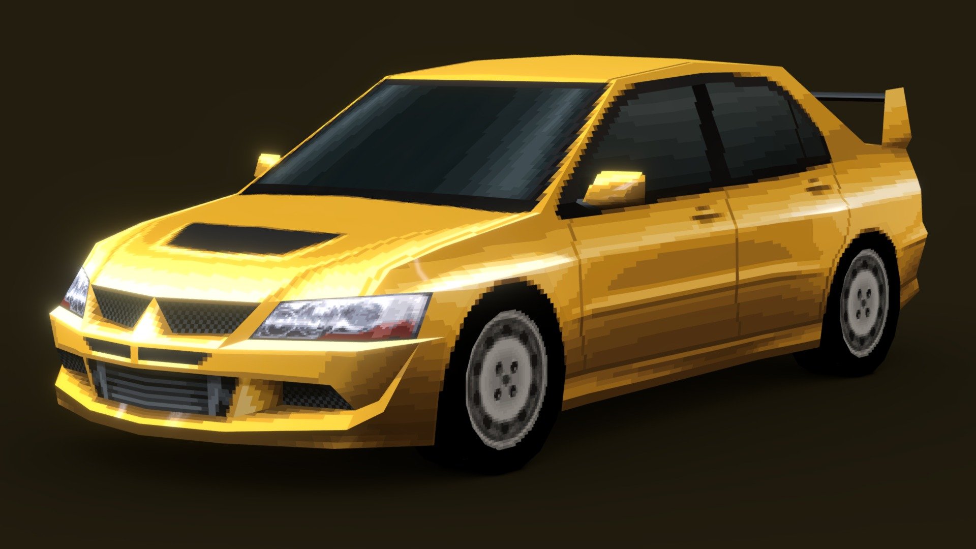 Mitsubishi Lancer Evolution VIII (PS1 Low-poly) - 3D model by Evgeniy ...