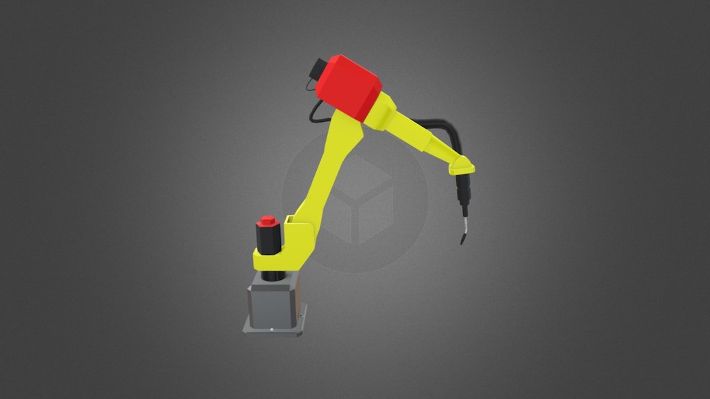 Factory Robot Arm — Sketchfab embed 3D viewer