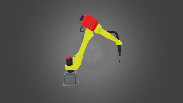 Factory Robot Arm 3D Model