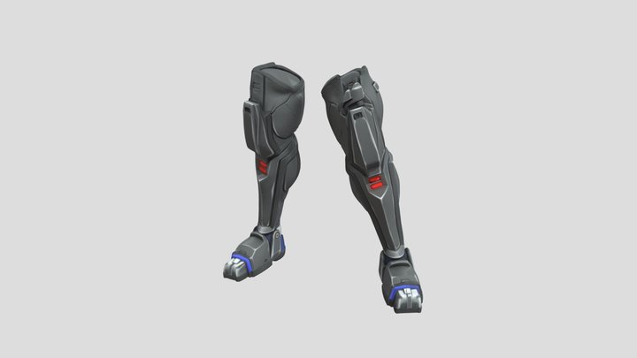 Armored Legs 3D Model