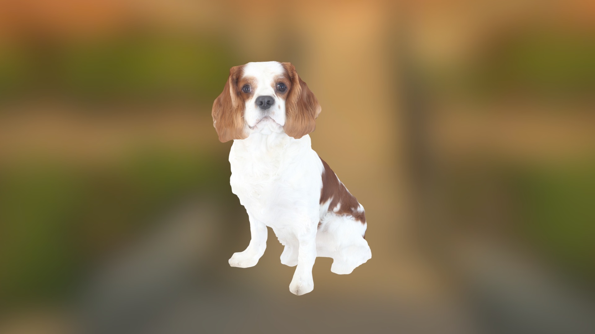 3D model Puppy - This is a 3D model of the Puppy. The 3D model is about a dog running in the grass.