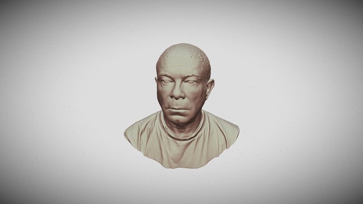 buste yves  m6 socle_obj 3D Model