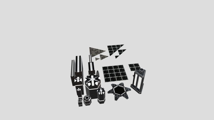 Neon Arena Kit White 3D Model