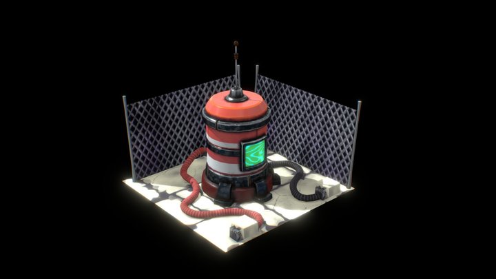Sci-fi engine 3D Model