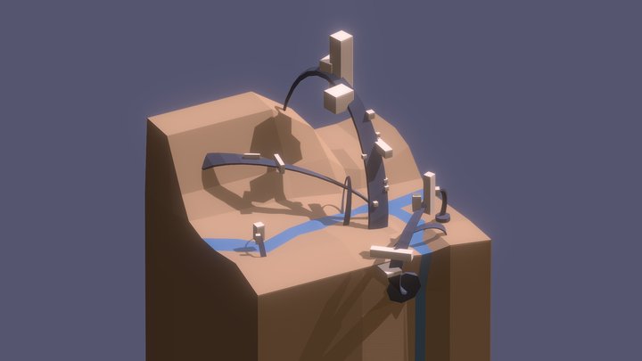 XYZ Daily Marathon (Village) 1/5 3D Model
