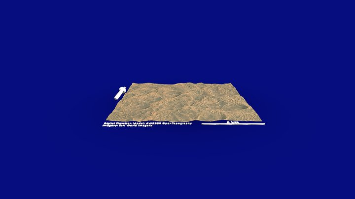 イランルート砂漠の砂海　SAND SEA IN LUT DESERT – Modèle 3D gratuit STL