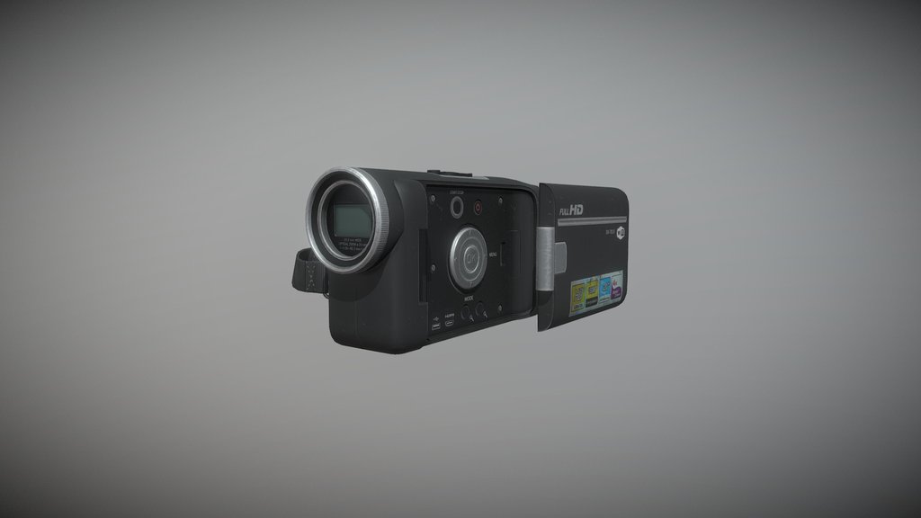 HD Camcorder – Game-Ready 3D Video Camera Model