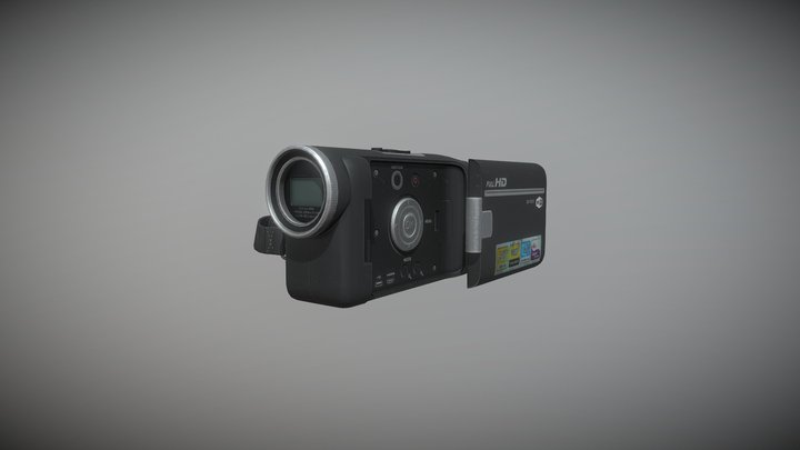 HD Camcorder – Game-Ready 3D Video Camera Model 3D Model