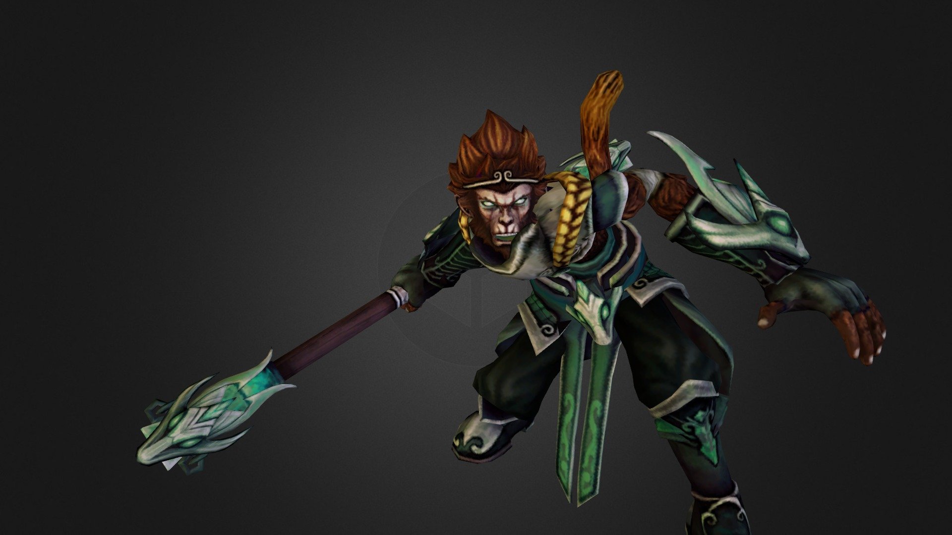 Jade Wukong - 3d Model By Combatcube [bbec482] - Sketchfab