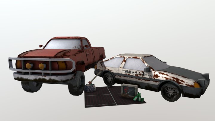 DAE 5 Finished props - Forest Loner 3D Model