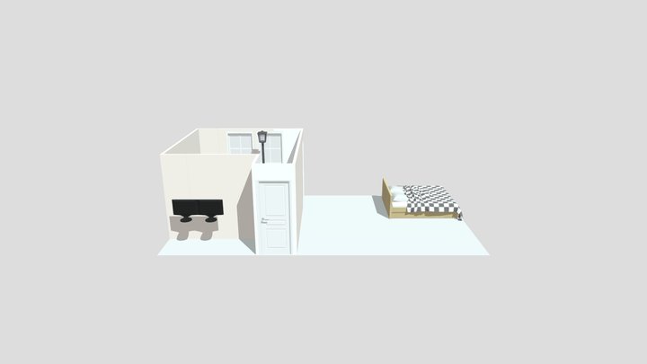 Bedroom Studio 1063 3D Model