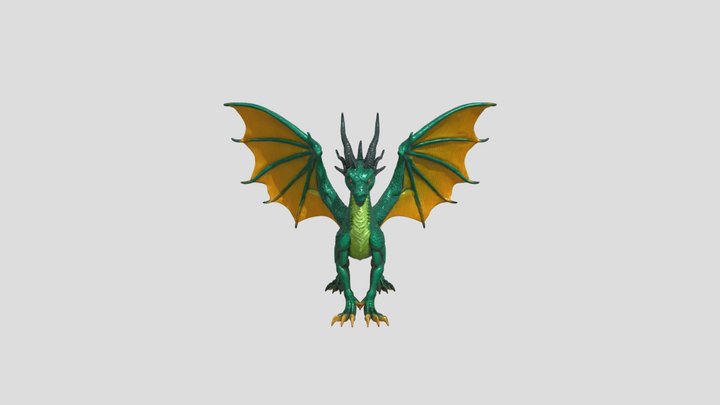 dragon pack green 3D Model