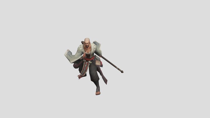 chinese warrior hit 1 3D Model