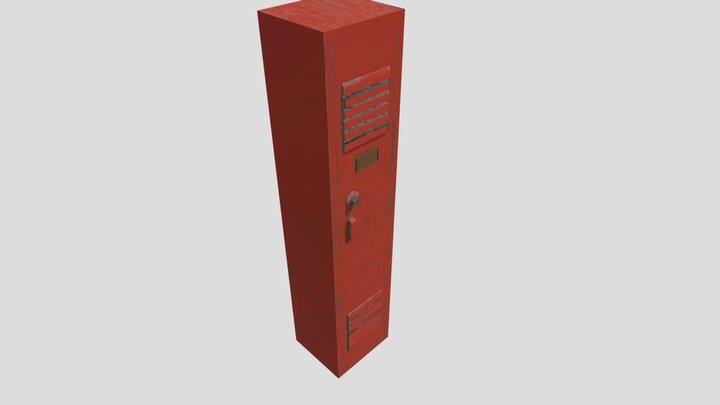 School Locker 3D Model