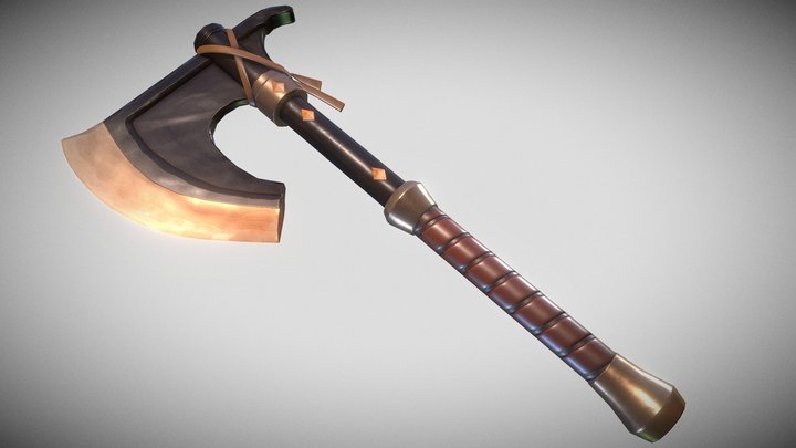 One Handed Axe_24 3D Model