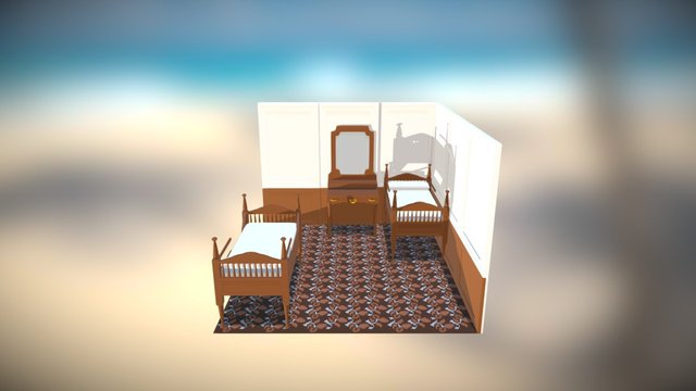 Titanic Titanicpart 22 1st Class Cabin 3D Model