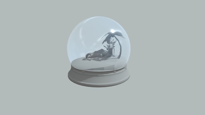 Snow Globe Animation 3D Model