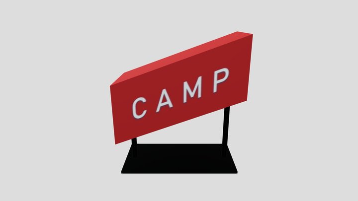 CAMP Sign 3D Model
