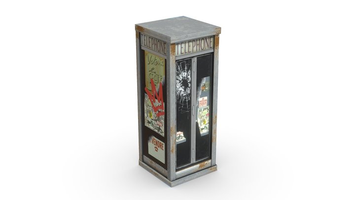Telephone Booth-Freepoly.org – Free 3D Model STL