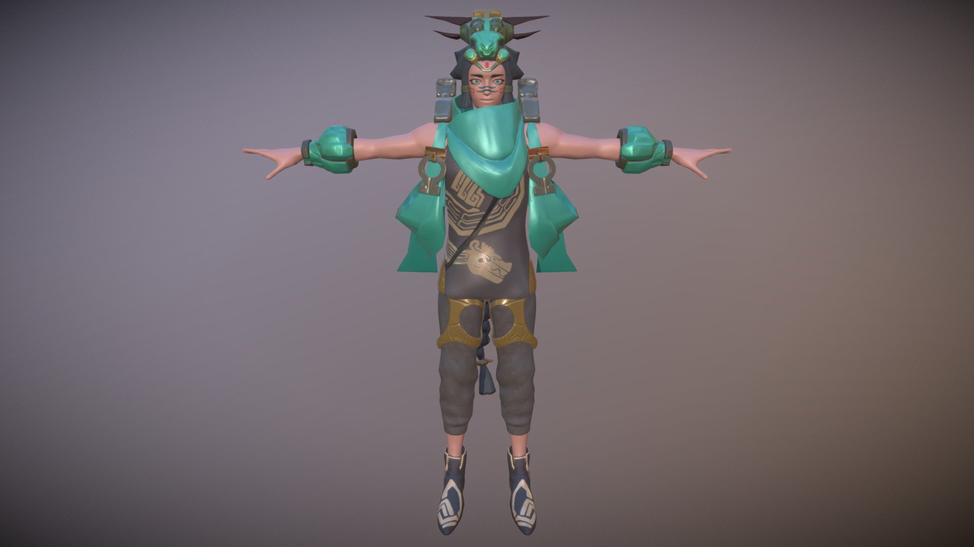 The Guardian T-pose