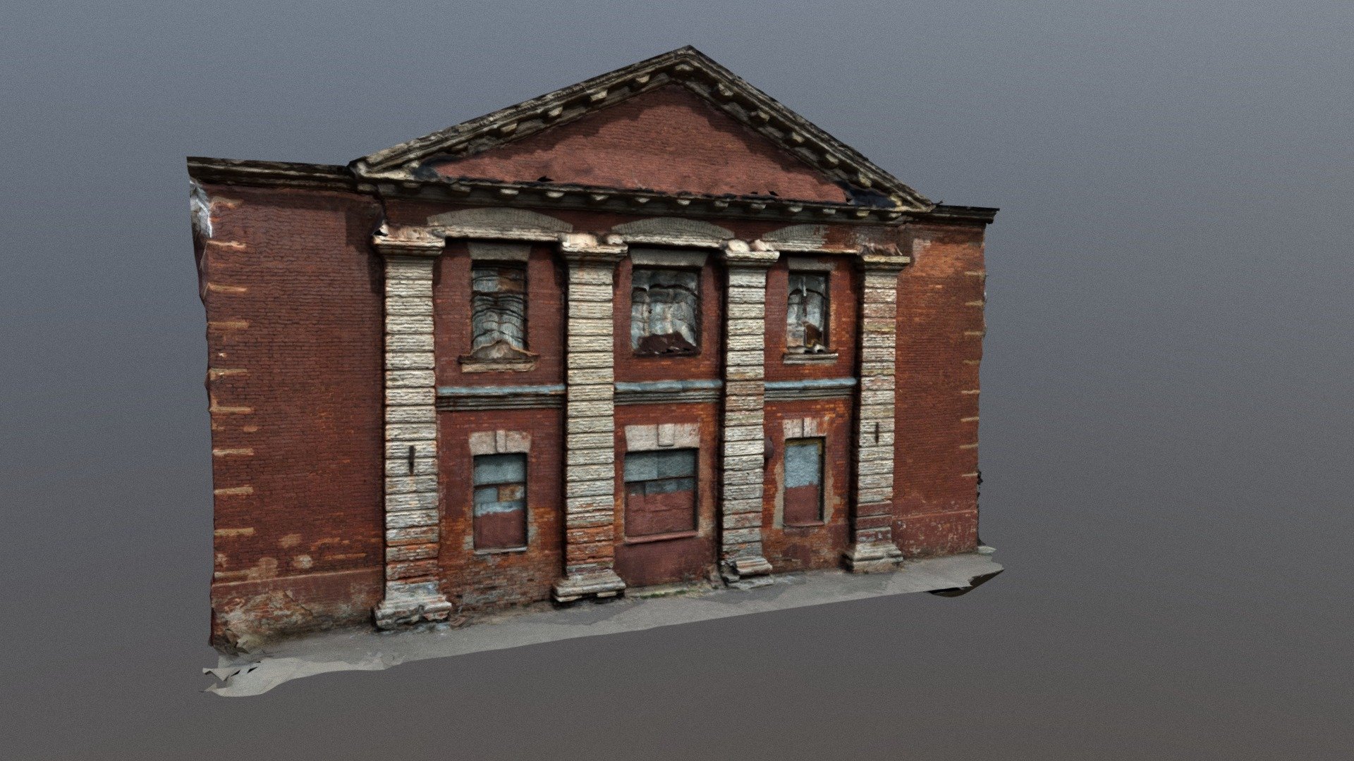 Abandoned Building - Download Free 3D model by Zende [bbf26ff] - Sketchfab