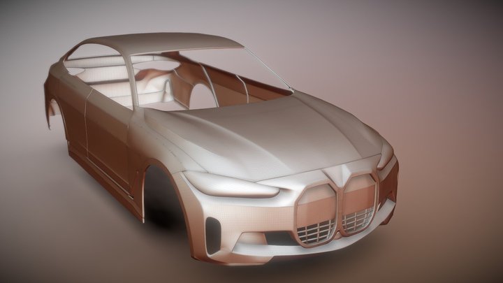 Bmw I4 2021 3D Model