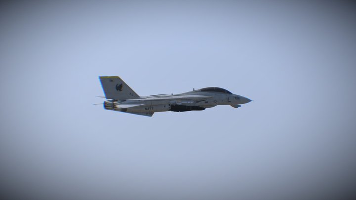 Air fighter F-14 3D Model